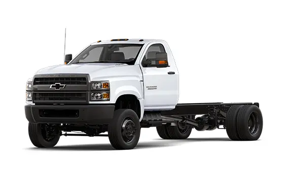 Chevrolet Silverado 6500HD with a white cab